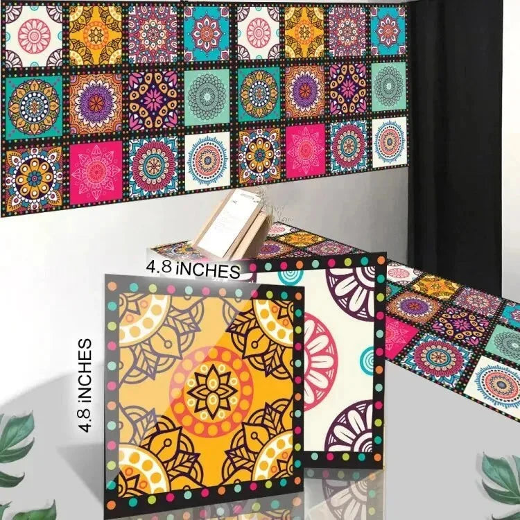 100Pcs Self-Adhesive Wall Tile Stickers