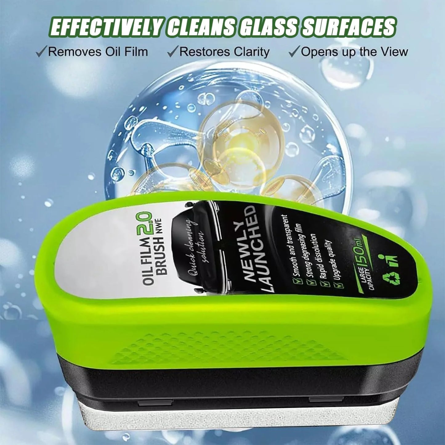 Buy 1 Get 1 Free Automotive Oil Film Cleaning Brush & Glass Polish