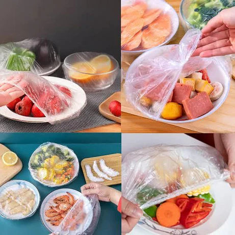 Disposable Food Cover Wrap – 100 Pack