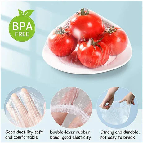 Disposable Food Cover Wrap – 100 Pack