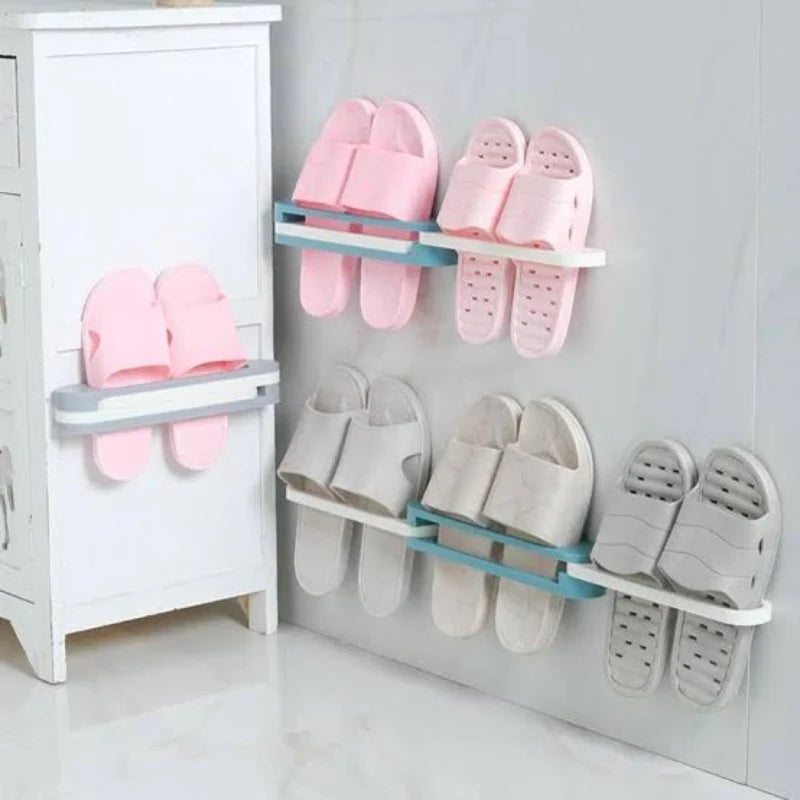 Folding Slipper & Towel Rack
