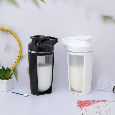 600ml Protein Shaker Bottle with Whisk Mixing Ball for Sports