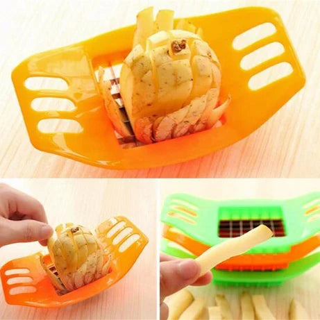 Pack of 3 Stainless Steel French Fry & Vegetable Grid Cutters