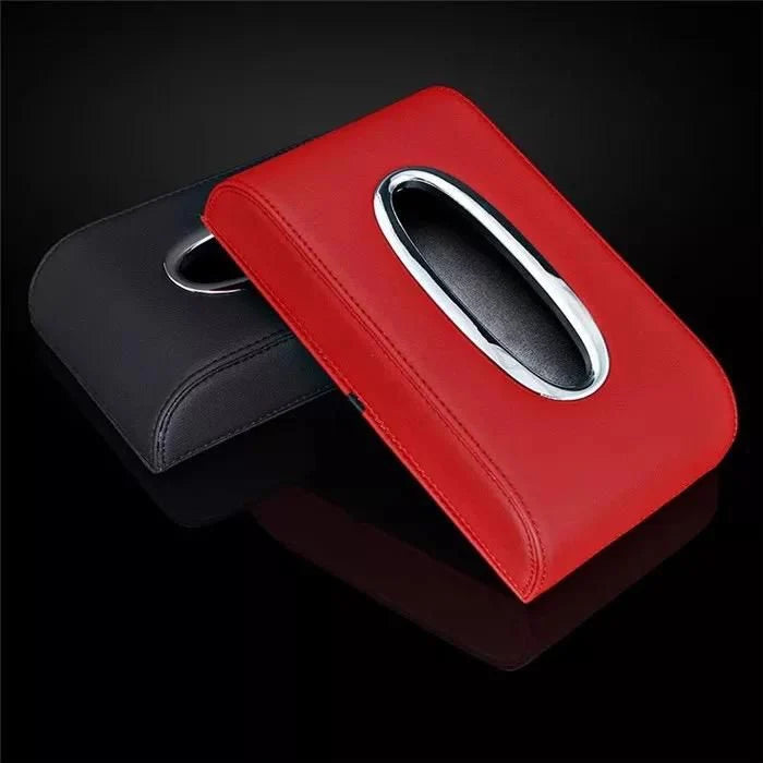 Car Tissue Holder Case Box 5CM Black Beige