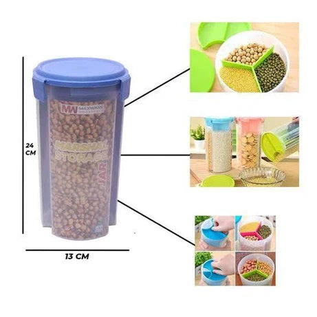 3-in-1 Marshal 2200ML Food Storage Jar Organizer