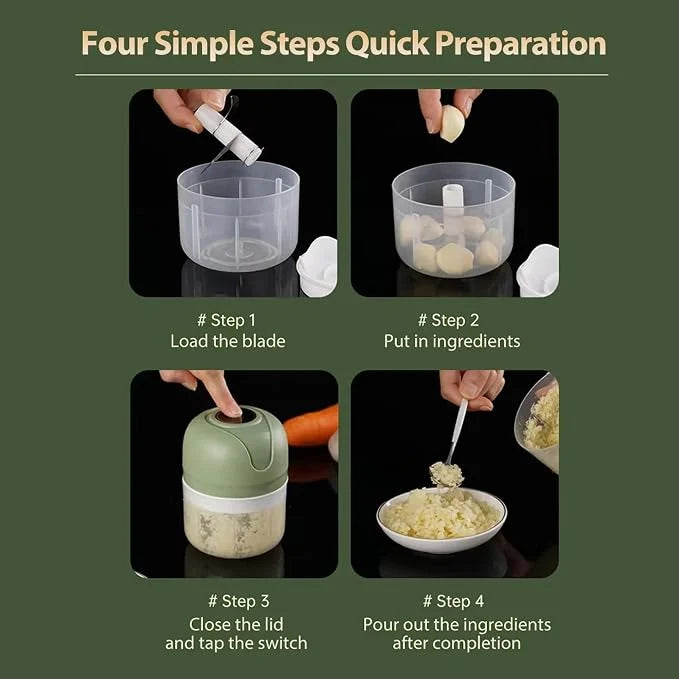 Cordless Mini Electric Vegetable Chopper