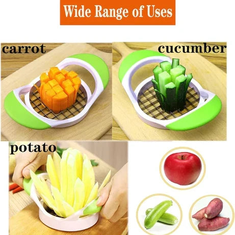 Pack of 3 Stainless Steel French Fry & Vegetable Grid Cutters