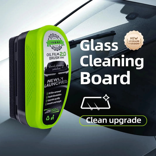 Buy 1 Get 1 Free Automotive Oil Film Cleaning Brush & Glass Polish