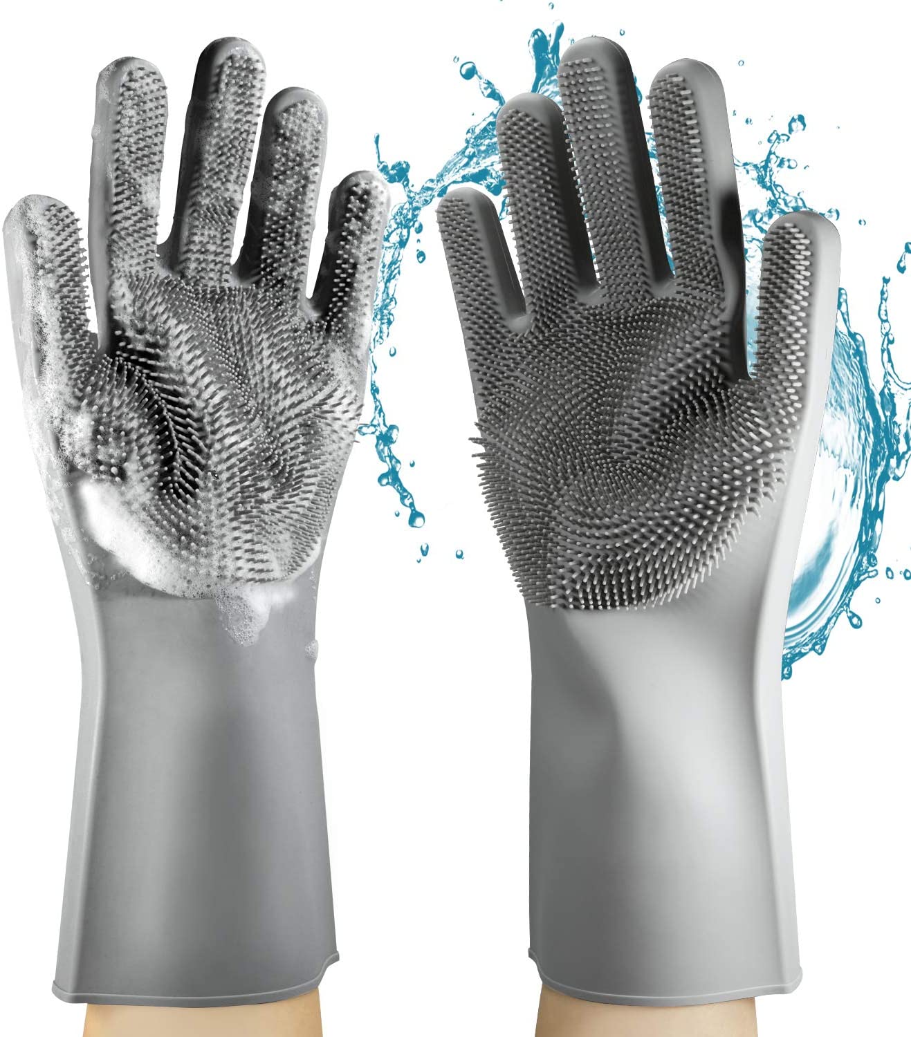 Dish washing Gloves with Scrubber ( Pack of 2)