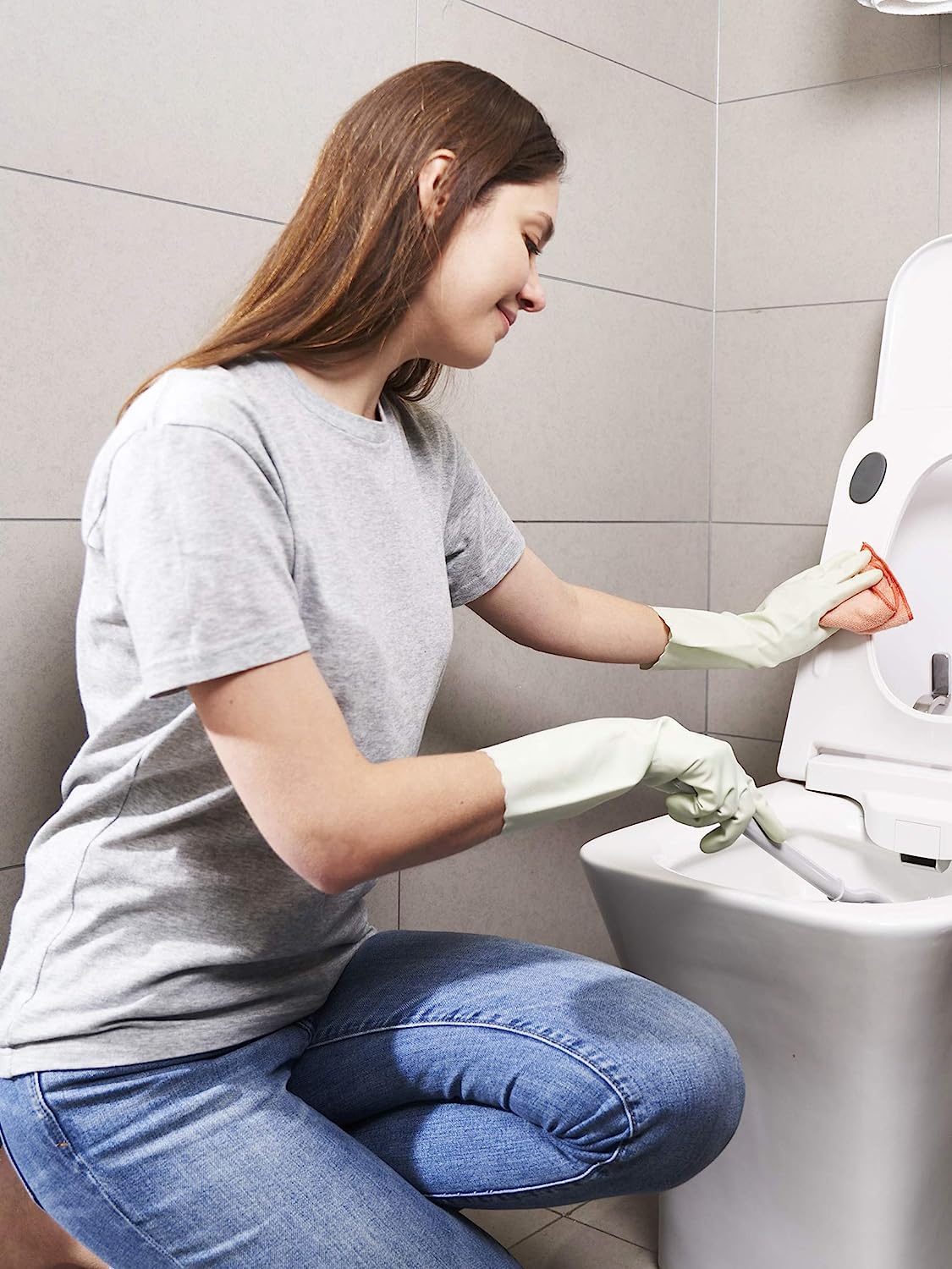 PVC Heat Resistant Multipurpose Cleaning Gloves for Kitchen Use