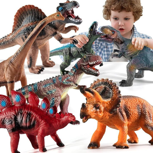 6 Piece Jumbo Dinosaur Toys,Large Soft Dinosaur Toys for Lovers
