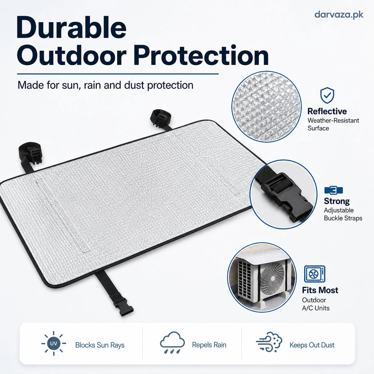 AC Outdoor Cover – Heat Insulation & Dust Protector