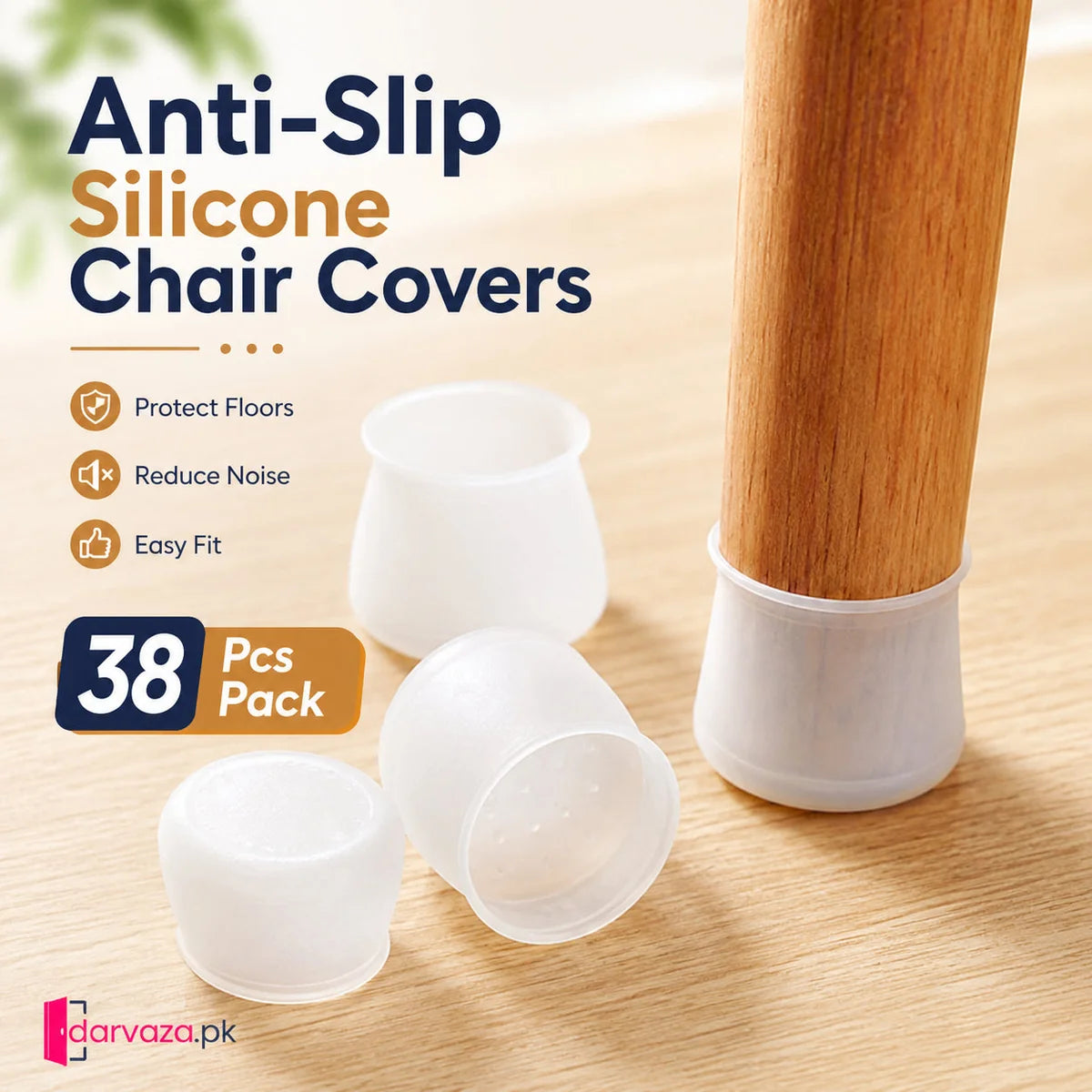 Anti Slip Silicone Chair Covers 38 Pcs