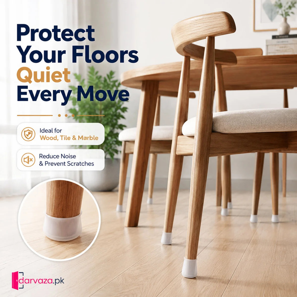 Anti Slip Silicone Chair Covers 38 Pcs