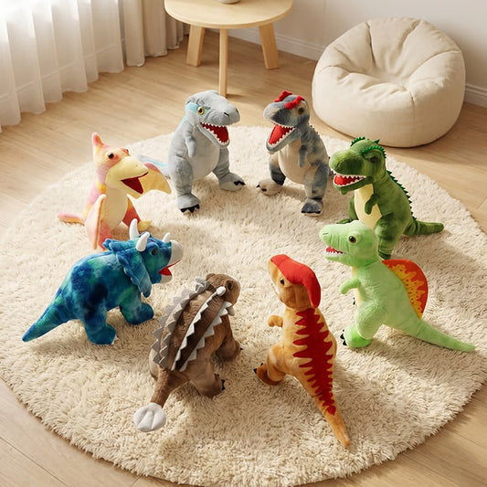 6 Piece Jumbo Dinosaur Toys,Large Soft Dinosaur Toys for Lovers
