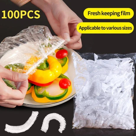 Disposable Food Cover Wrap – 100 Pack