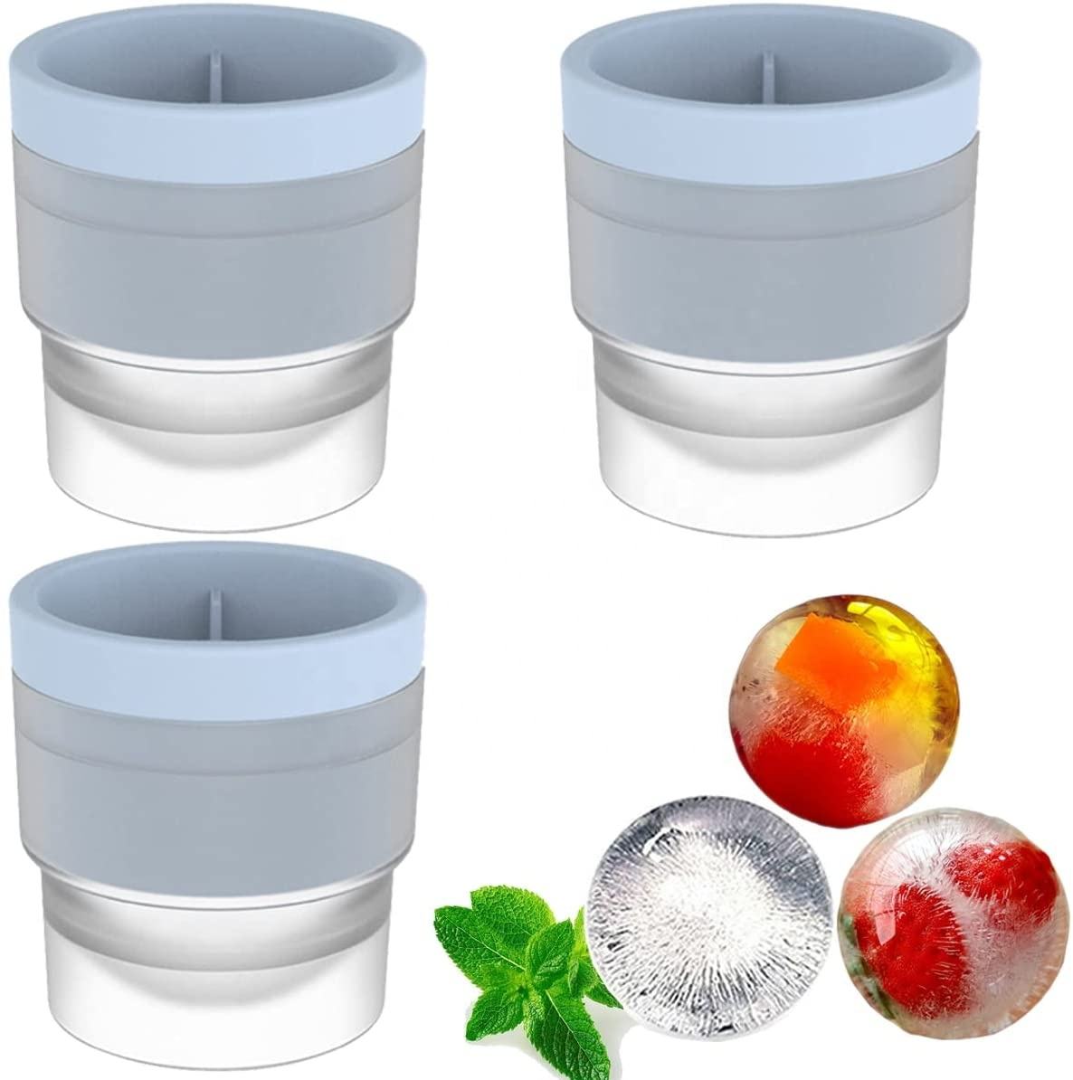 Silicone Ice Ball Mold – Giant Ice Sphere Maker for Juices, Soft Drinks & Beverages ⭐