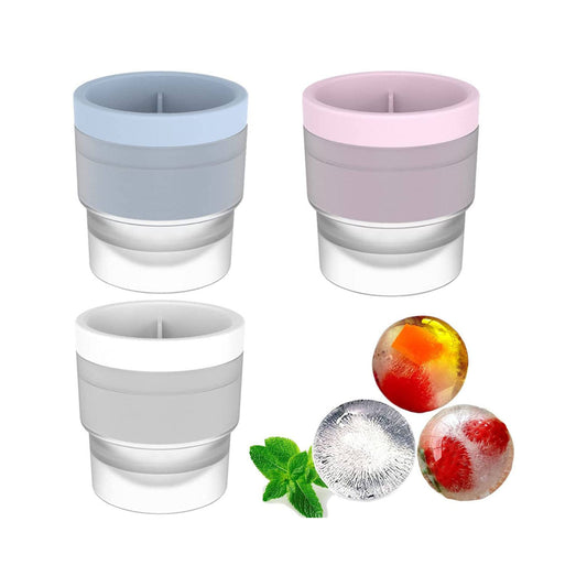 Silicone Ice Ball Mold – Giant Ice Sphere Maker for Juices, Soft Drinks & Beverages ⭐