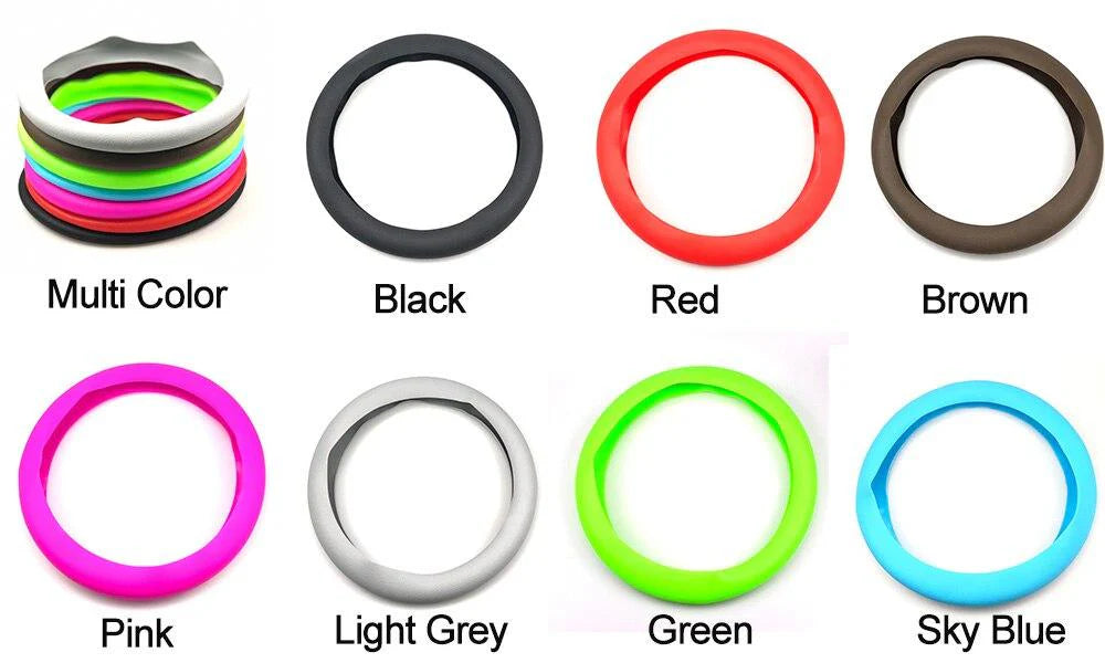 High Quality Food Grade Silicone Auto Steering-Wheel Cover Anti-slip