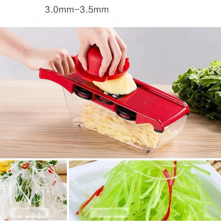 10-in-1 Vegetable & Fruit Chopper with Container & Peeler
