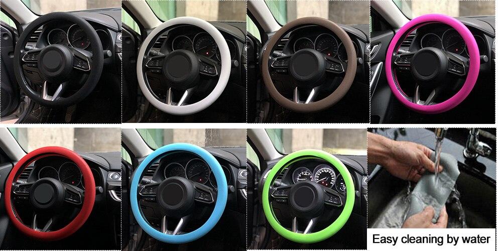 High Quality Food Grade Silicone Auto Steering-Wheel Cover Anti-slip