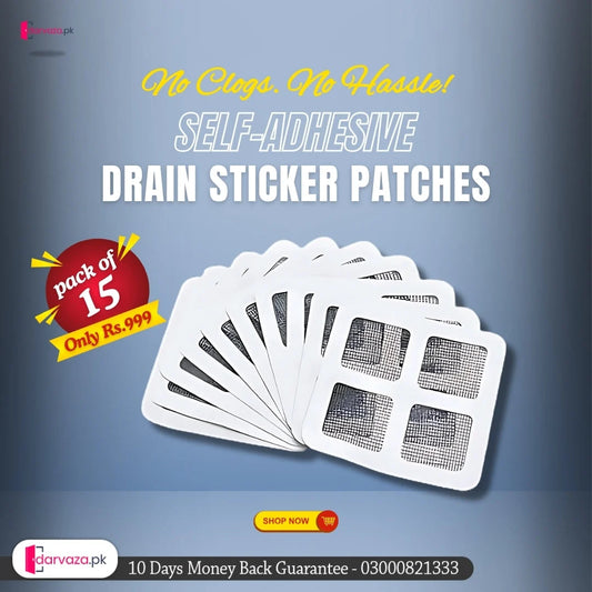 Self-Adhesive Floor Drain Stickers – Pack of 18