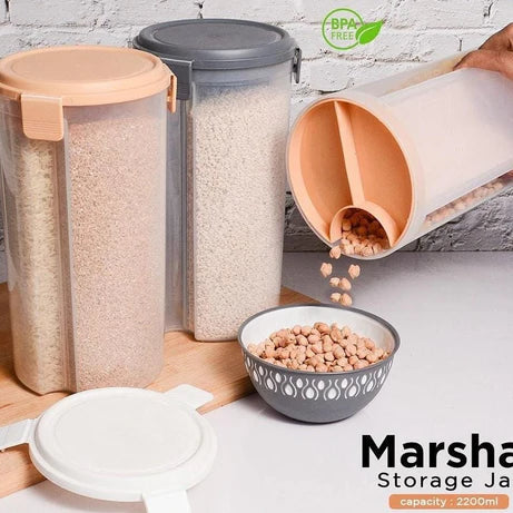 3-in-1 Marshal 2200ML Food Storage Jar Organizer