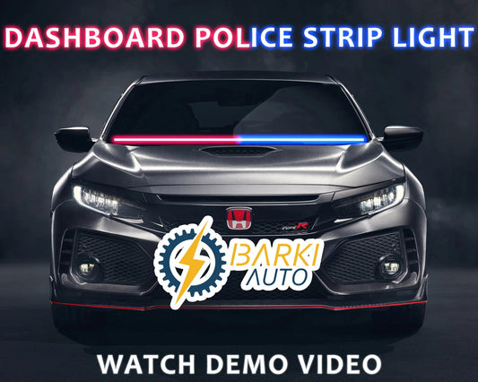 Car Dashboard Police Strip Light Red and Blue Flexible