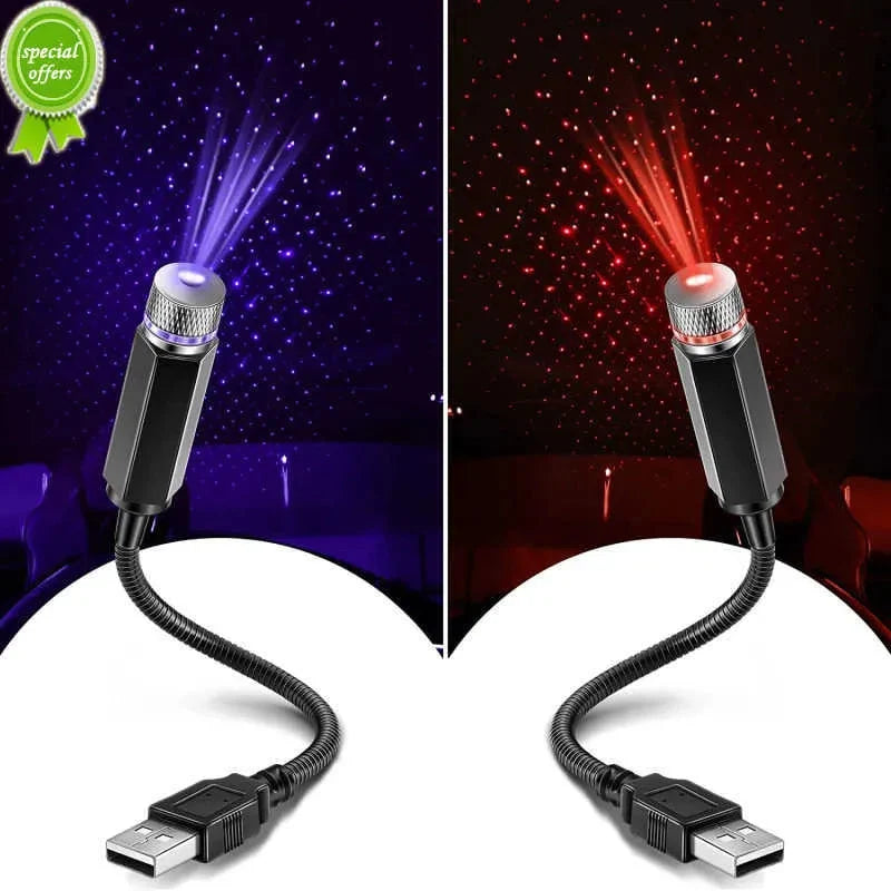 USB Star Night Light Projector with 9 Functional Modes & 24 Lighting Skylight Effects For Decor in Living Room, Car and Other Indoor Activity