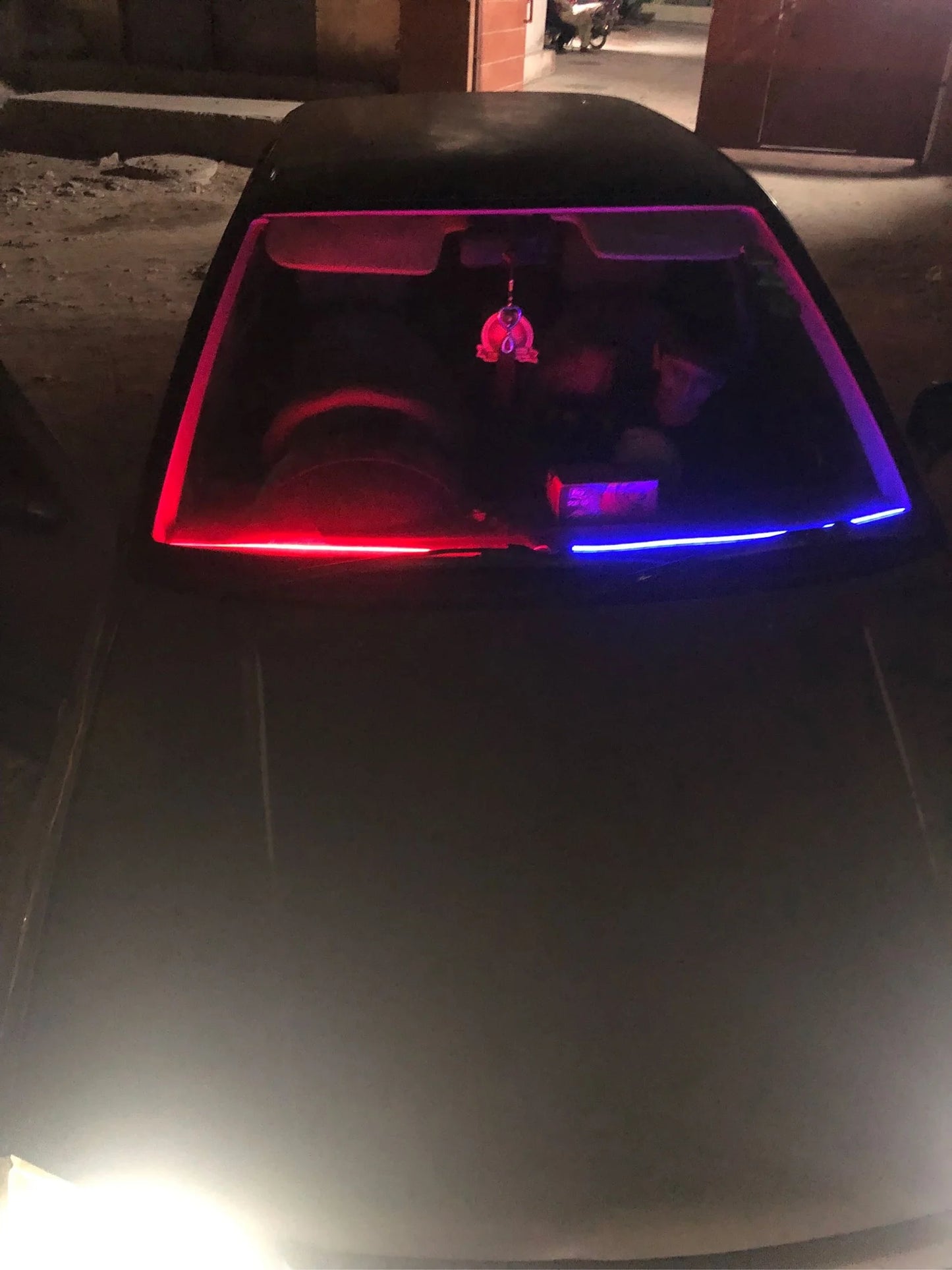 Car Dashboard Police Strip Light Red and Blue Flexible