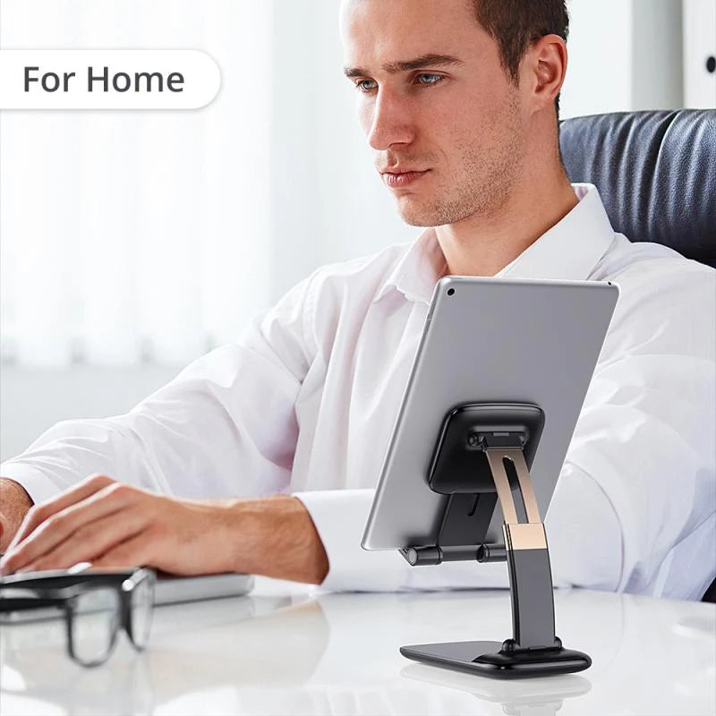 Fully Foldable Compact iPad And Cell Phone Adjustable Stand.
