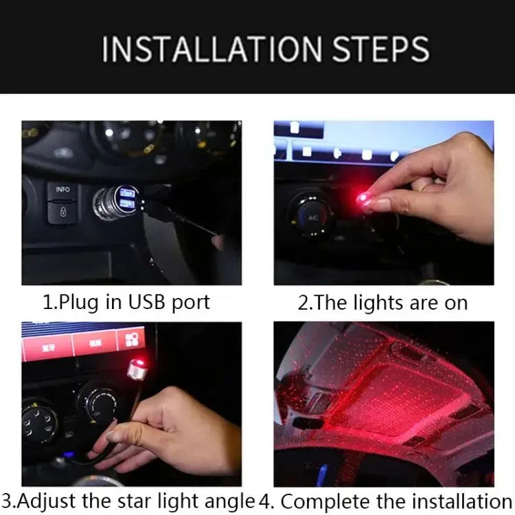 USB Star Night Light Projector with 9 Functional Modes & 24 Lighting Skylight Effects For Decor in Living Room, Car and Other Indoor Activity