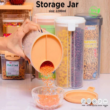 3-in-1 Marshal 2200ML Food Storage Jar Organizer